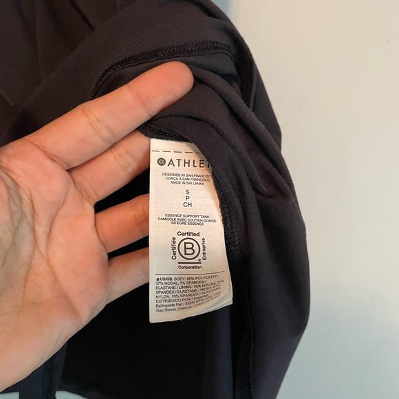 Athleta Essence Support V-Neck Tank Top - Black - Picture 4 of 10